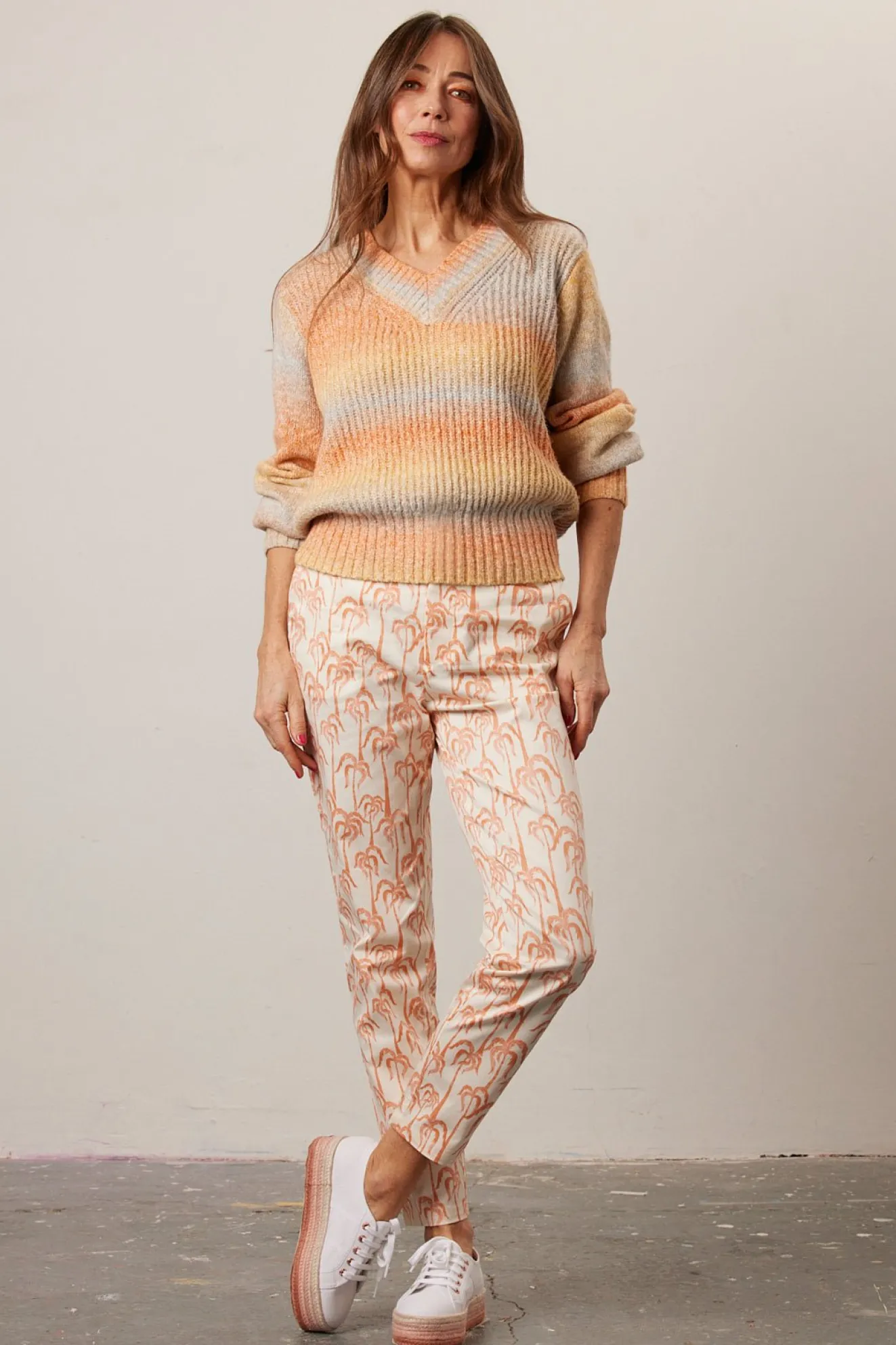 Scotch & Soda Bell Slim Fit Printed Chinos