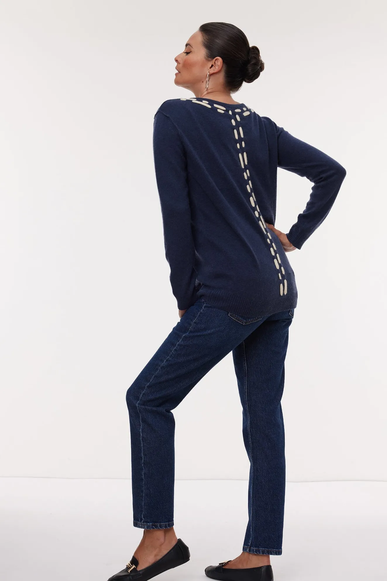 Jacynth London Regina Navy Jumper