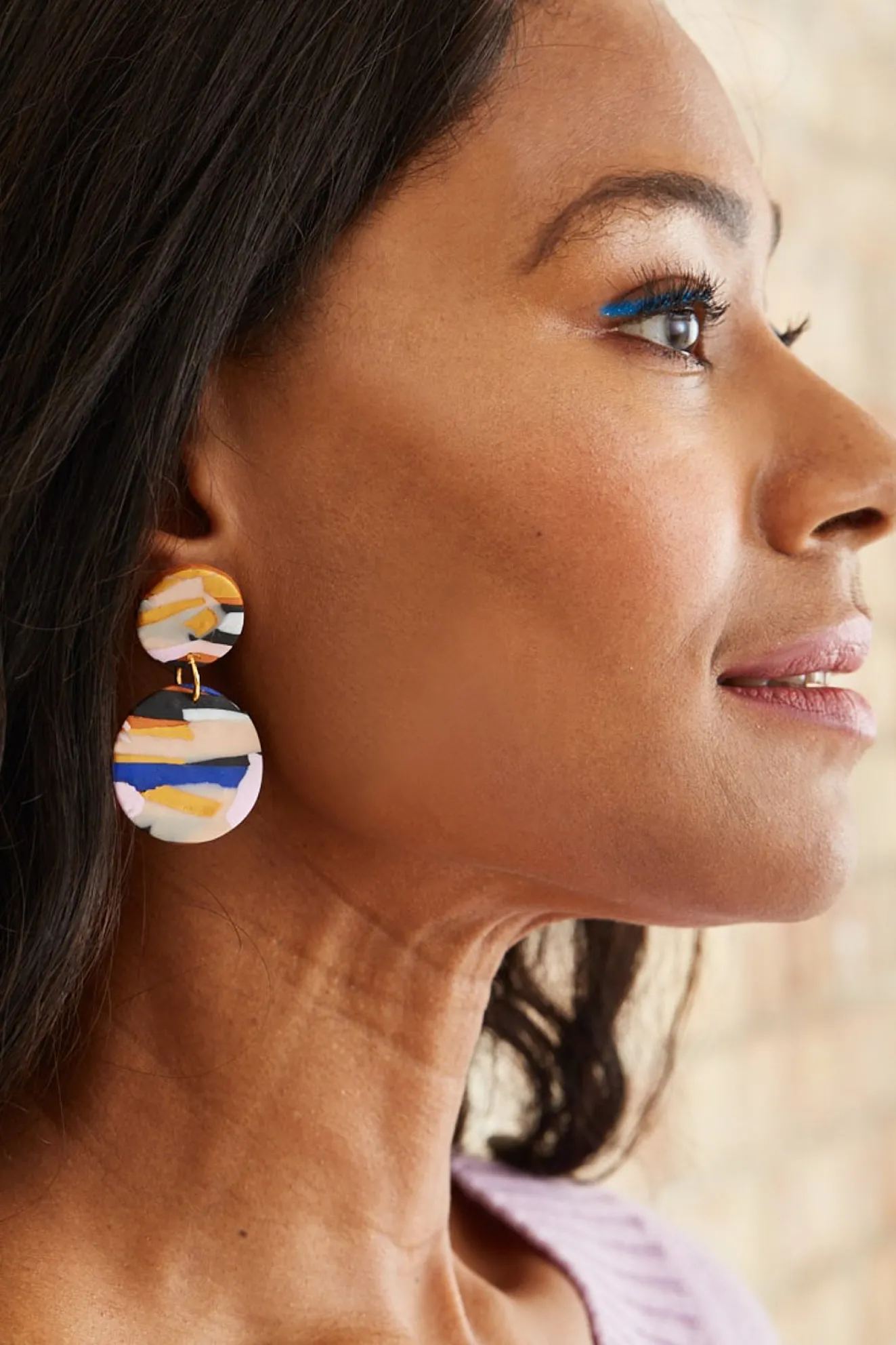 Sunburnt Country Landscape Medium Earrings