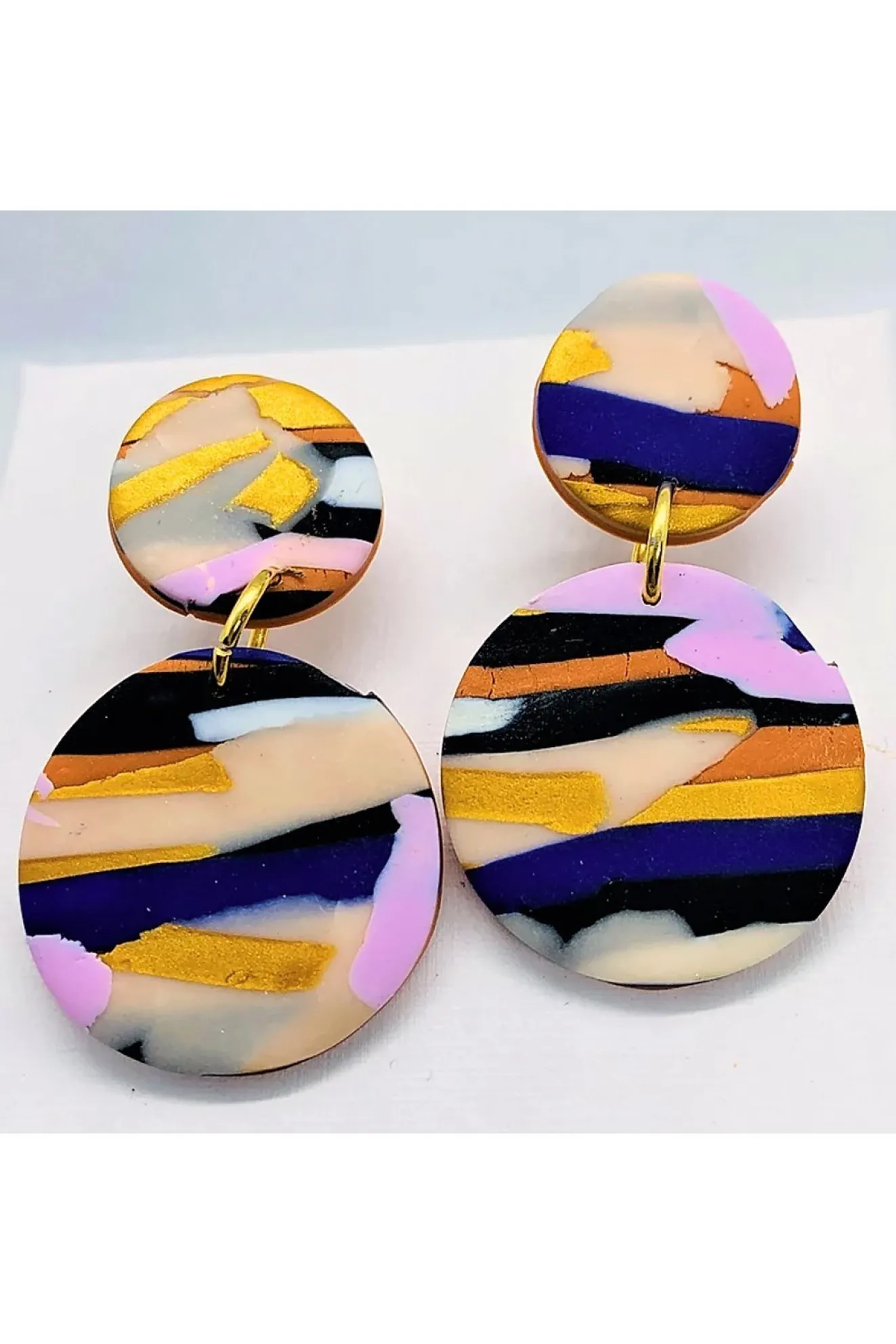 Sunburnt Country Landscape Medium Earrings