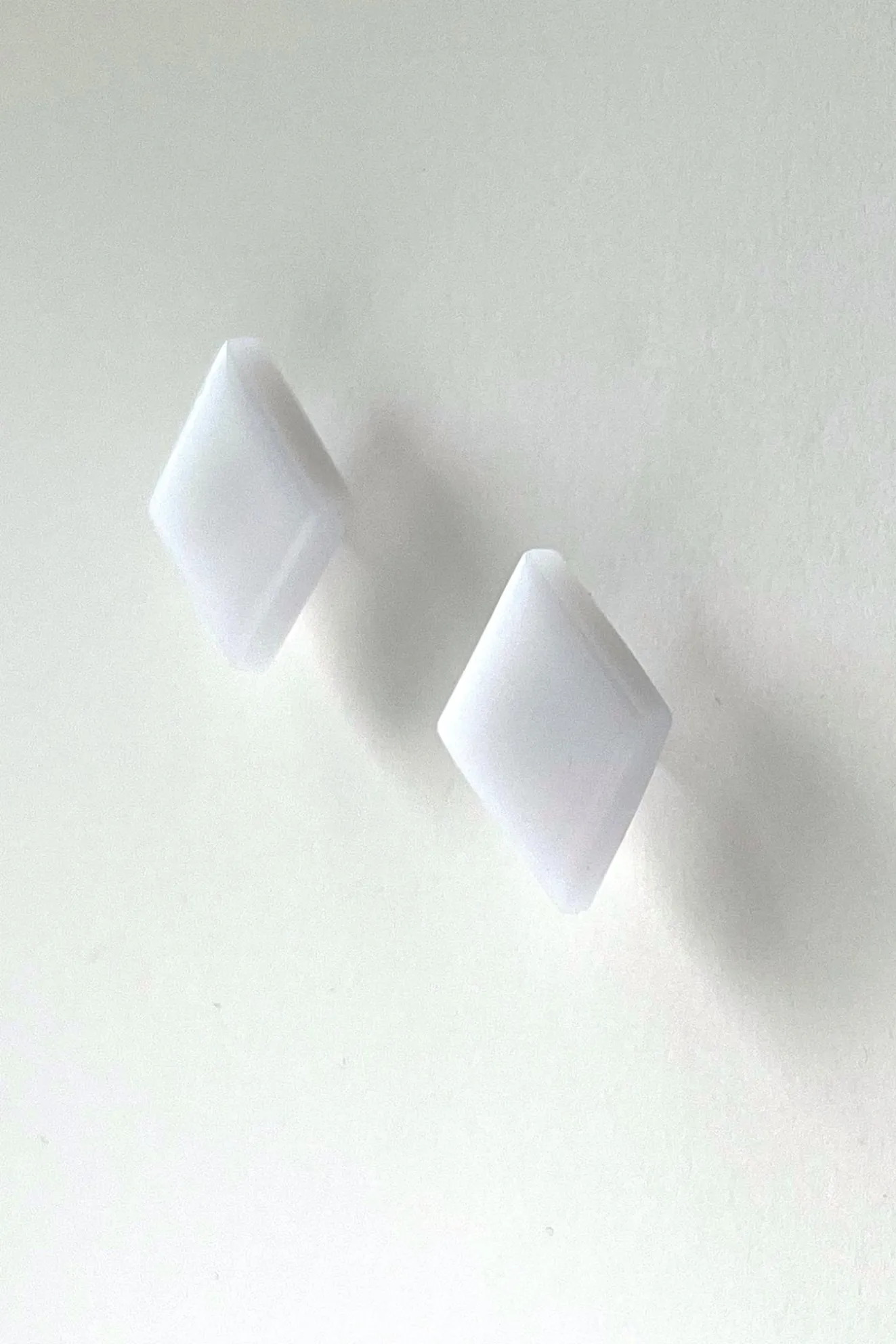 Gaia White With Black Beads Dangle Earrings