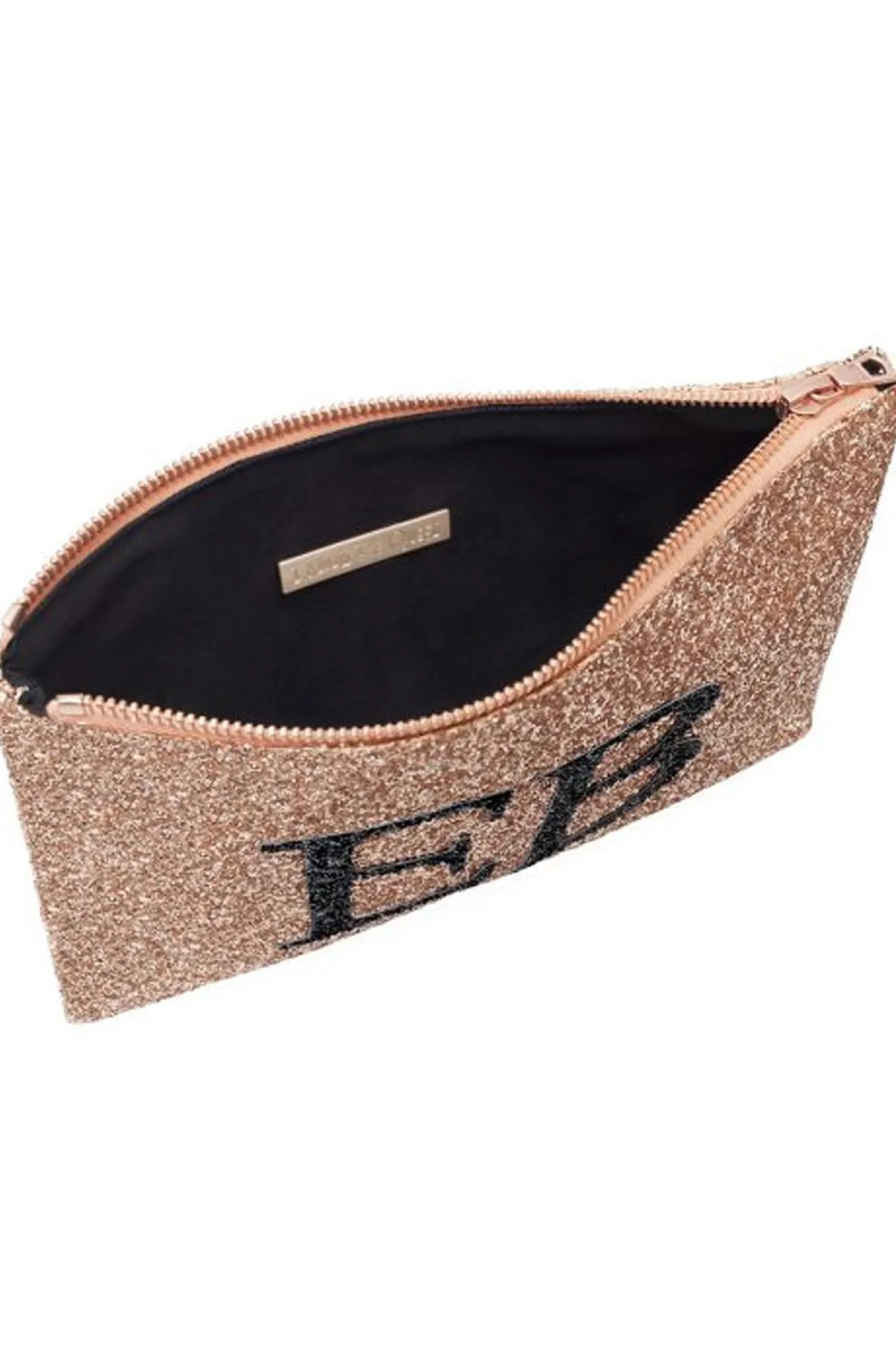 Monogram Glitter Clutch Bag (Available In 7 Colour Ways)