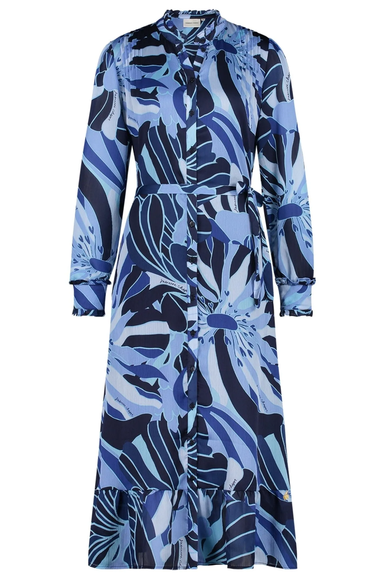 Fabienne Chapot Marina Riviera Blue Floral Midi Dress