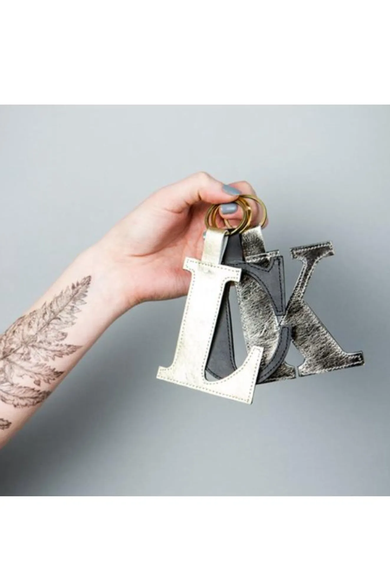 Classic Alphabet Keyring