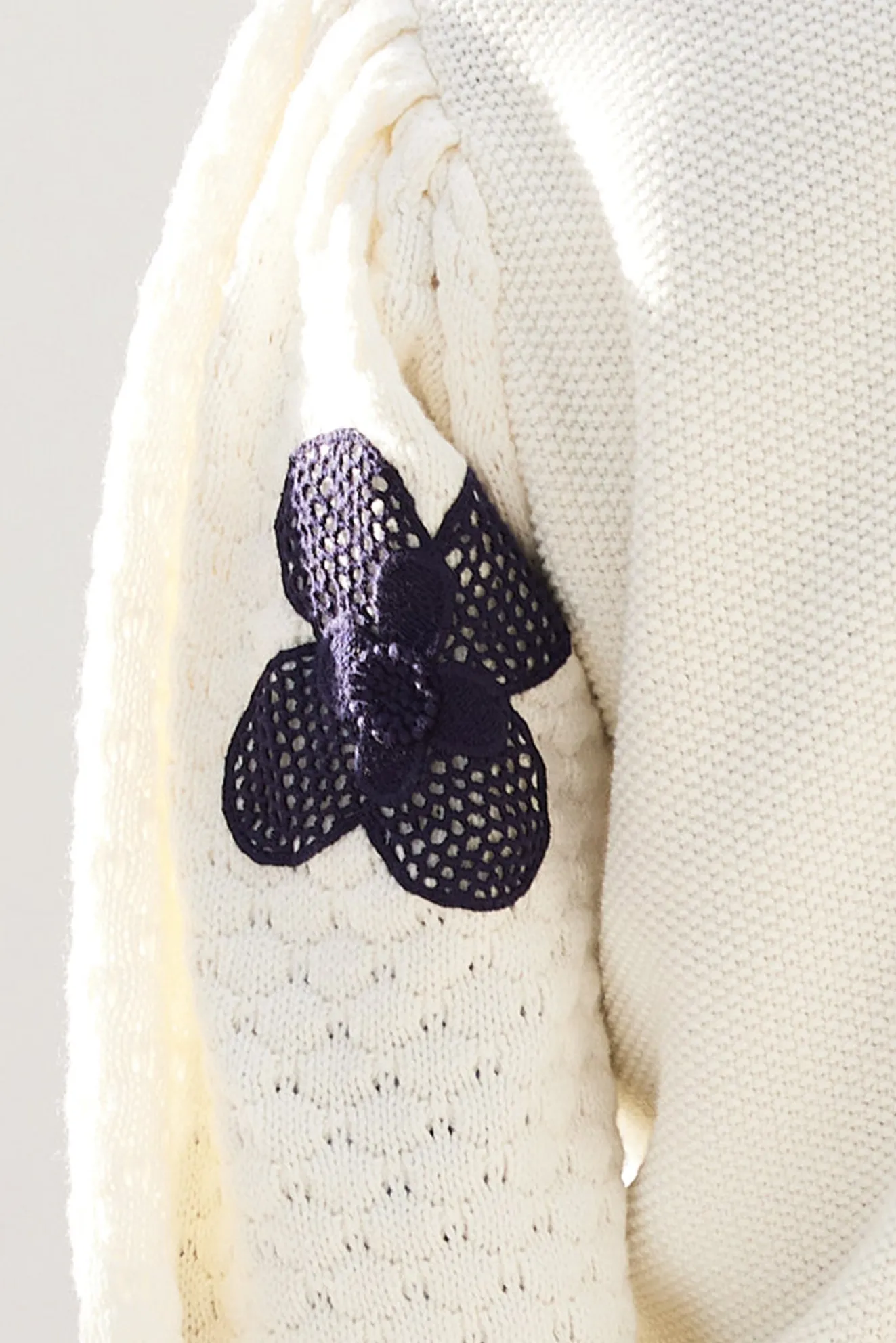 Fabienne Chapot Treboli White Embroidered Jumper