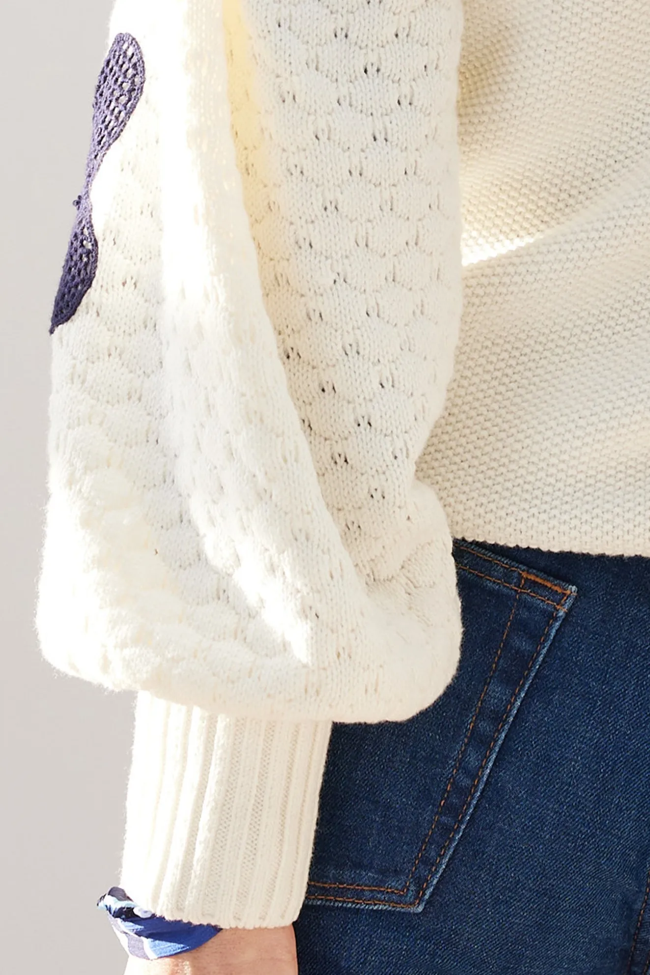 Fabienne Chapot Treboli White Embroidered Jumper