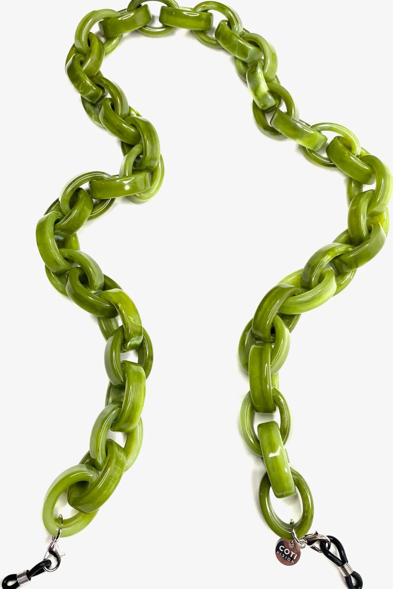 Abbracci Fern Green Glasses Chain
