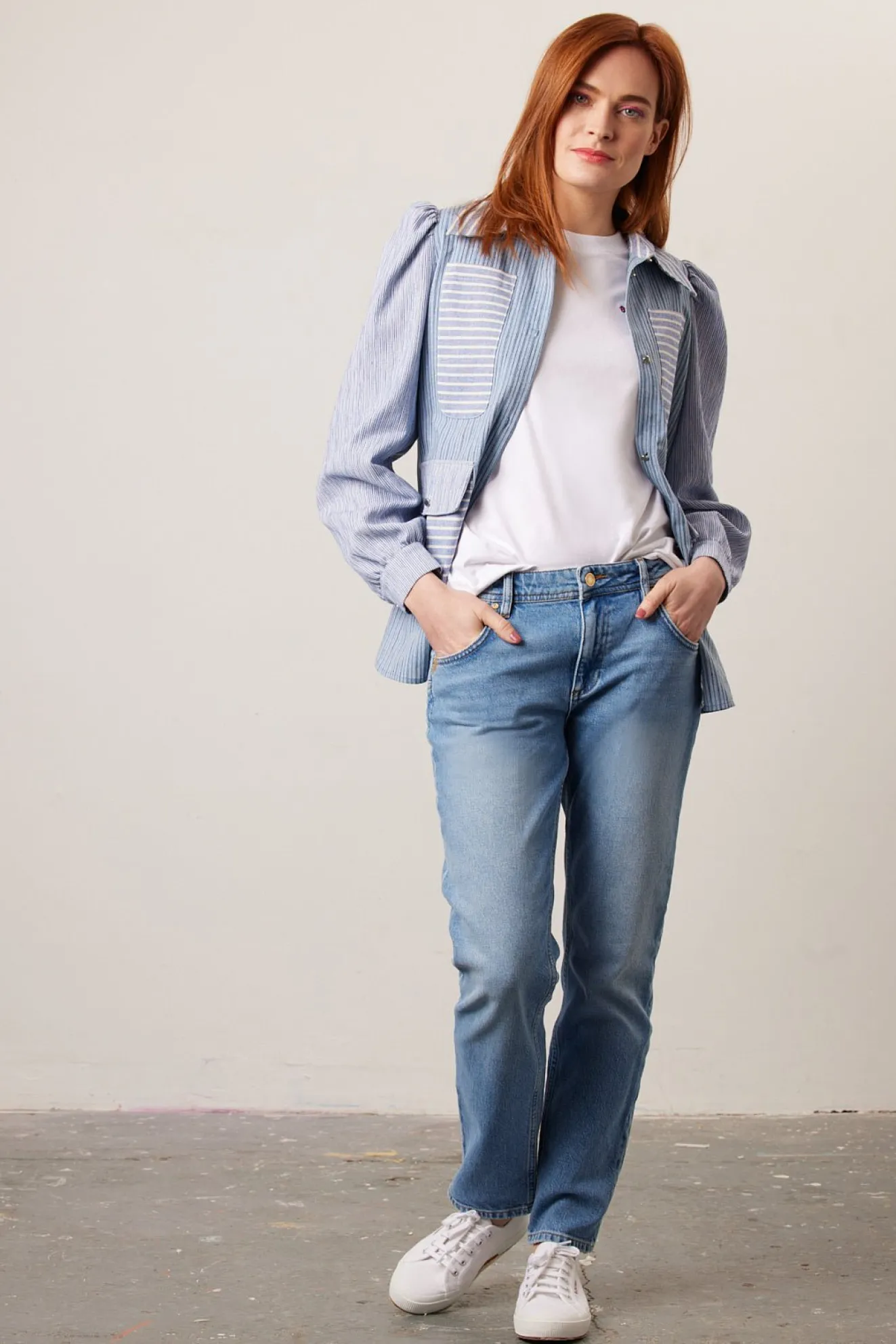 Reiko Nina Mid Blue Boyfriend Jeans