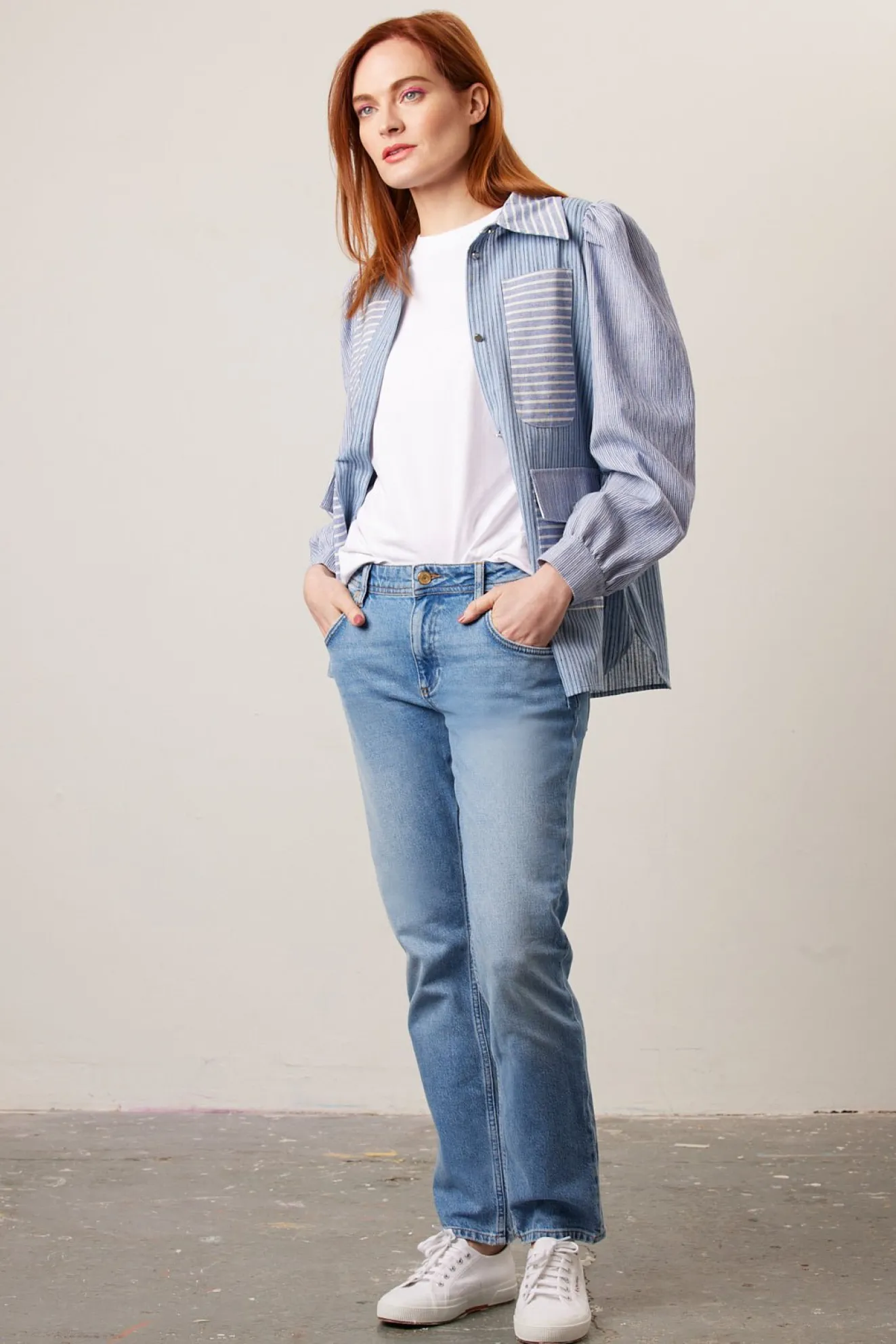 Reiko Nina Mid Blue Boyfriend Jeans