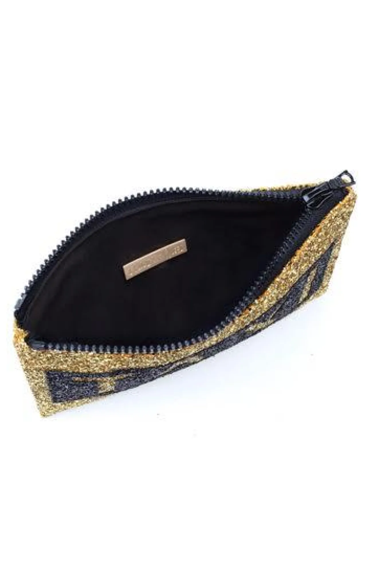 Taxi Glitter Clutch Bag