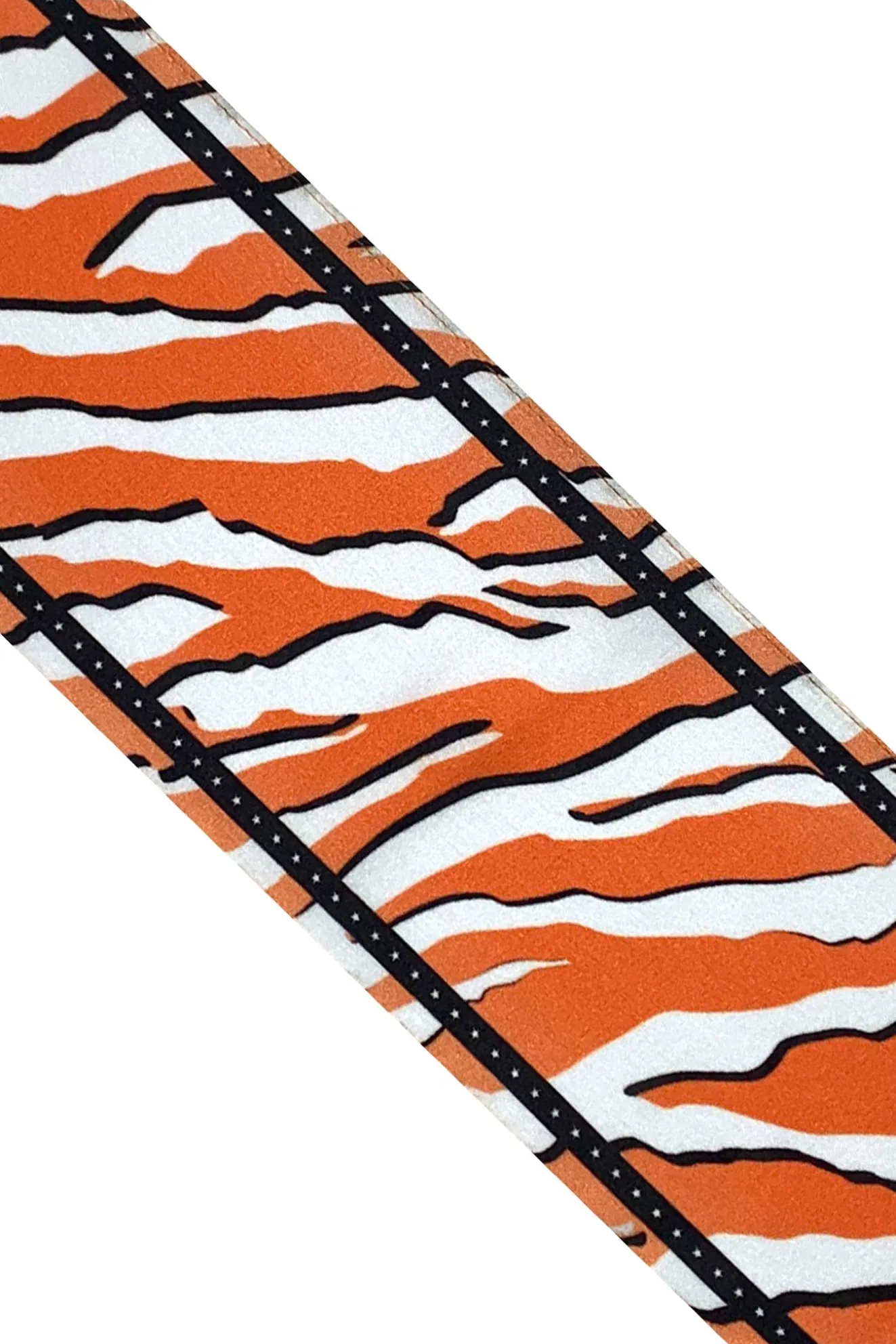 Tiger Orange Silk Neck Scarf