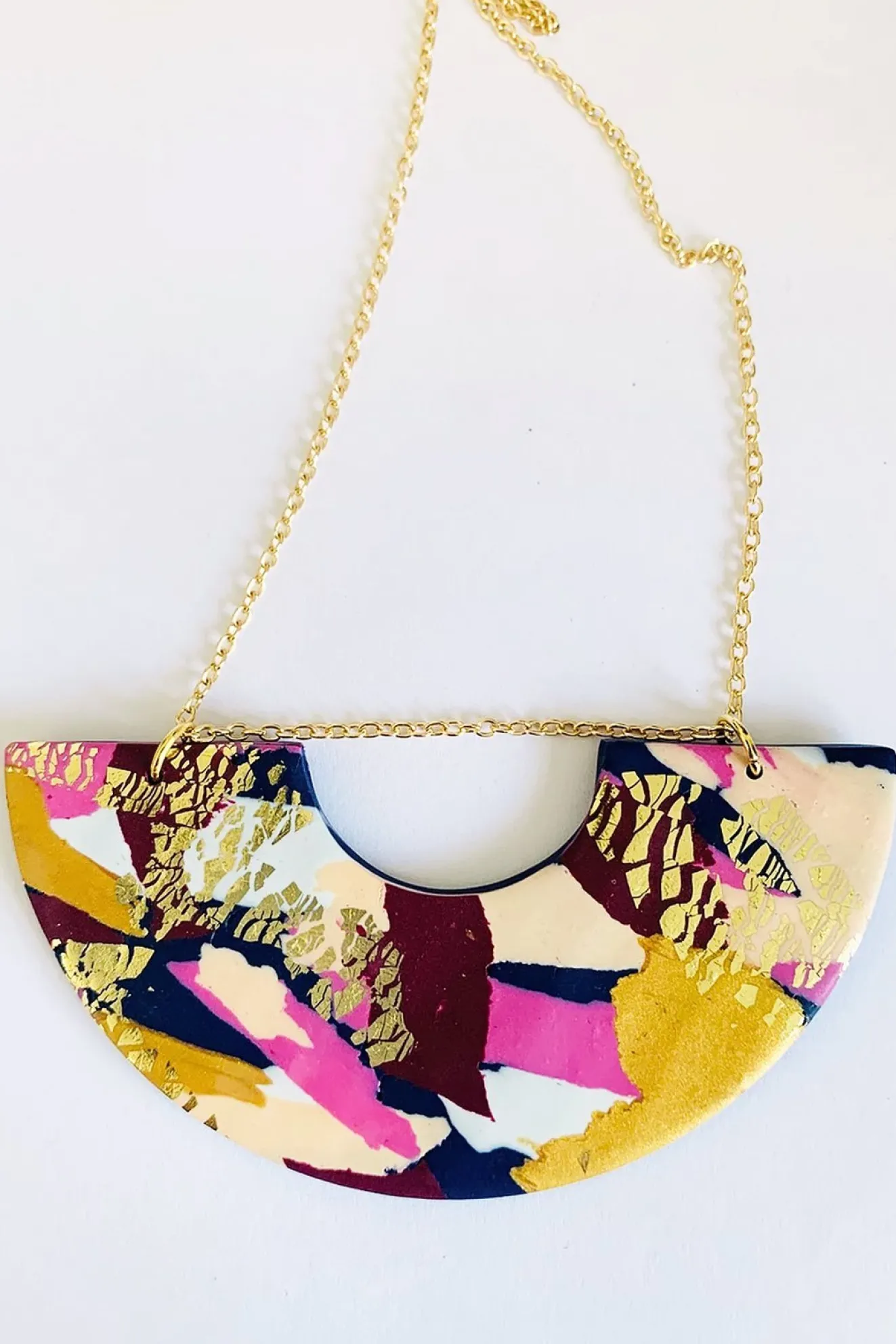 Winter Sunrise Statement Necklace