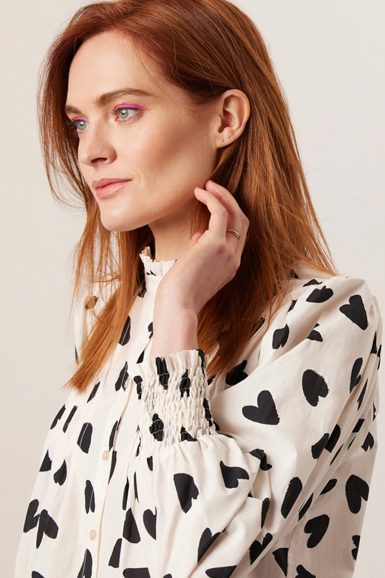 Fabienne Chapot Lucky Pop Heart Print Blouse