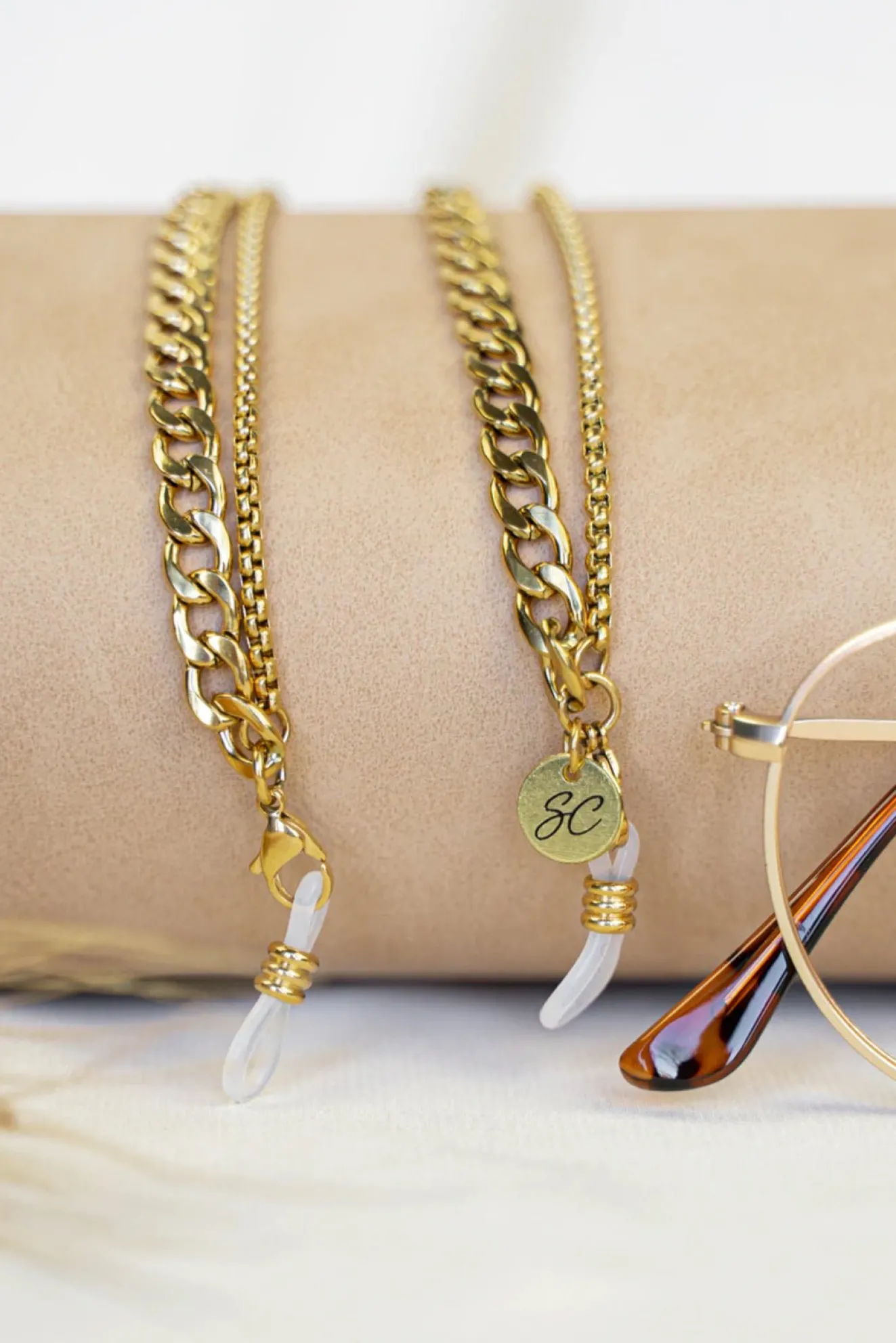 Samantha Double Gold Sunglasses Chain