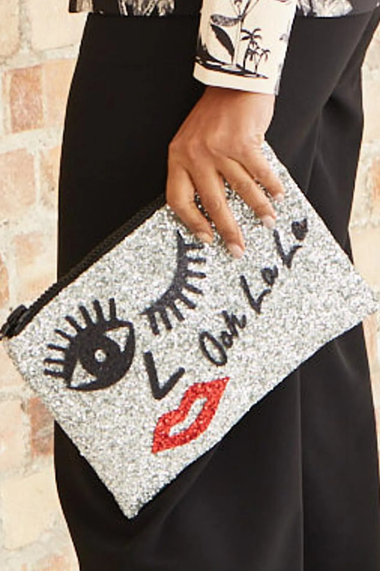 Ooh La La Glitter Clutch Bag
