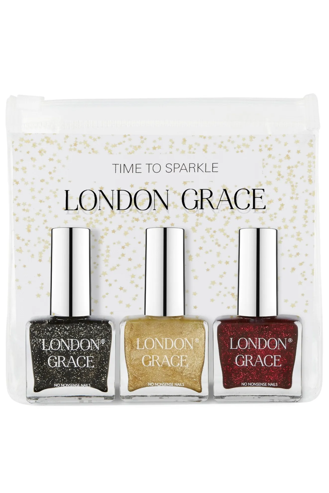 Time To Sparkle Glitter Nail Polish Trio