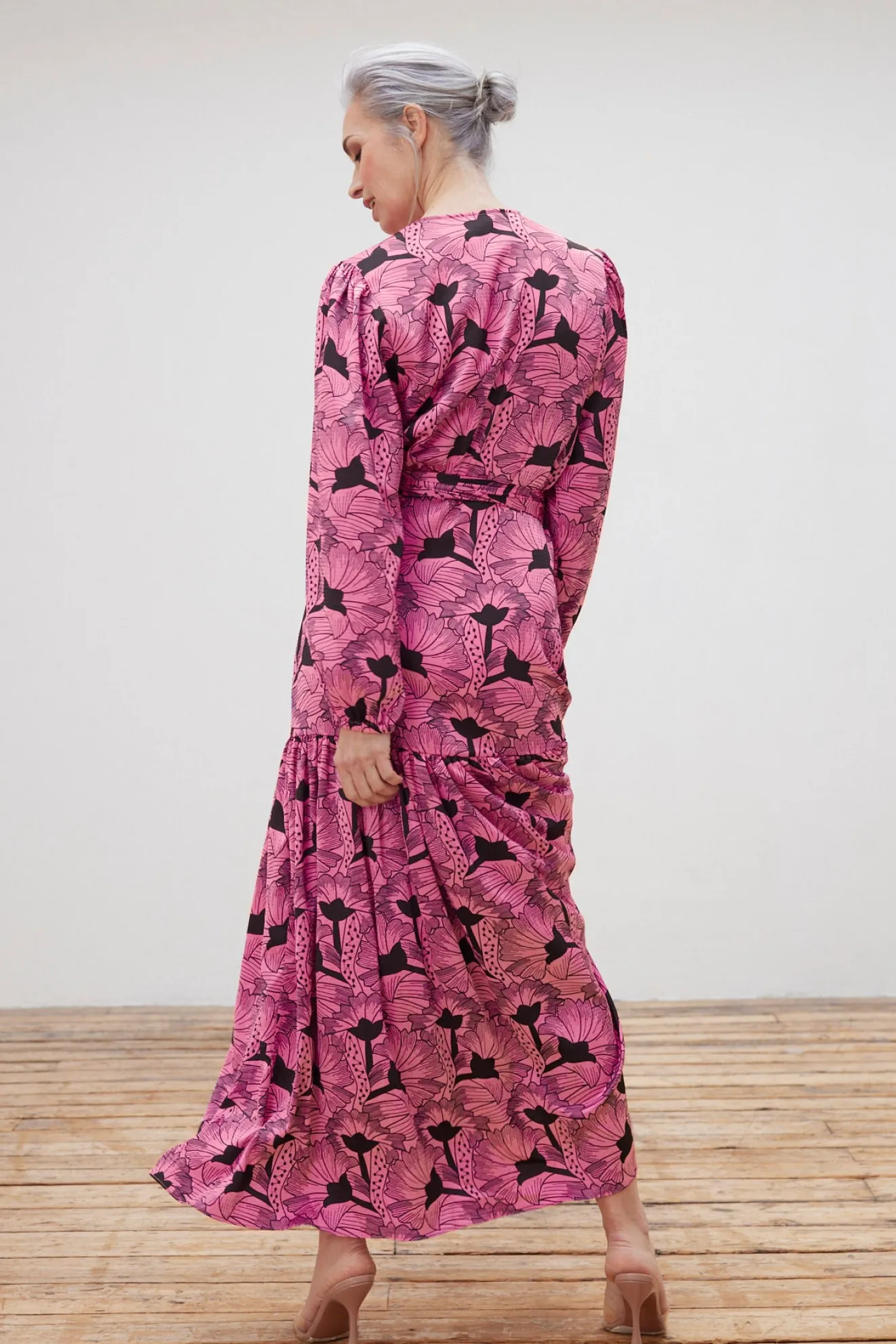 Stella Nova Tyra My Pink Flowers Maxi Dress