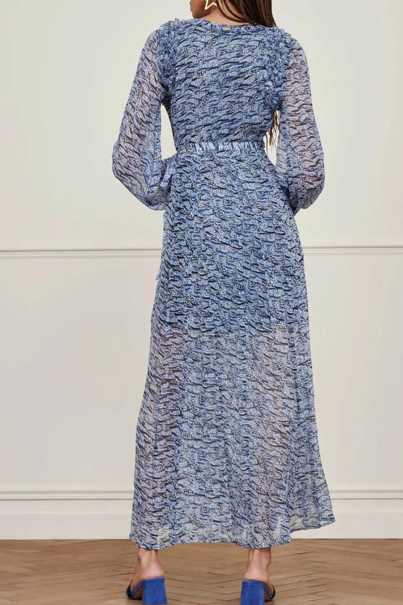Fabienne Chapot Azure Blue Maxi Dress