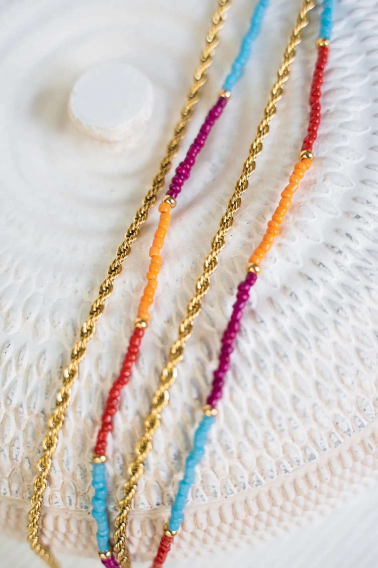 Pippa Colourful Beads & Gold Double Sunglasses Chain