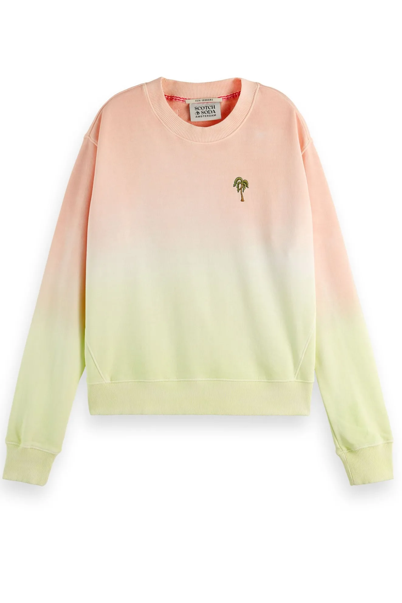 Scotch & Soda Dip Dyed Organic Cotton Melon Sweater