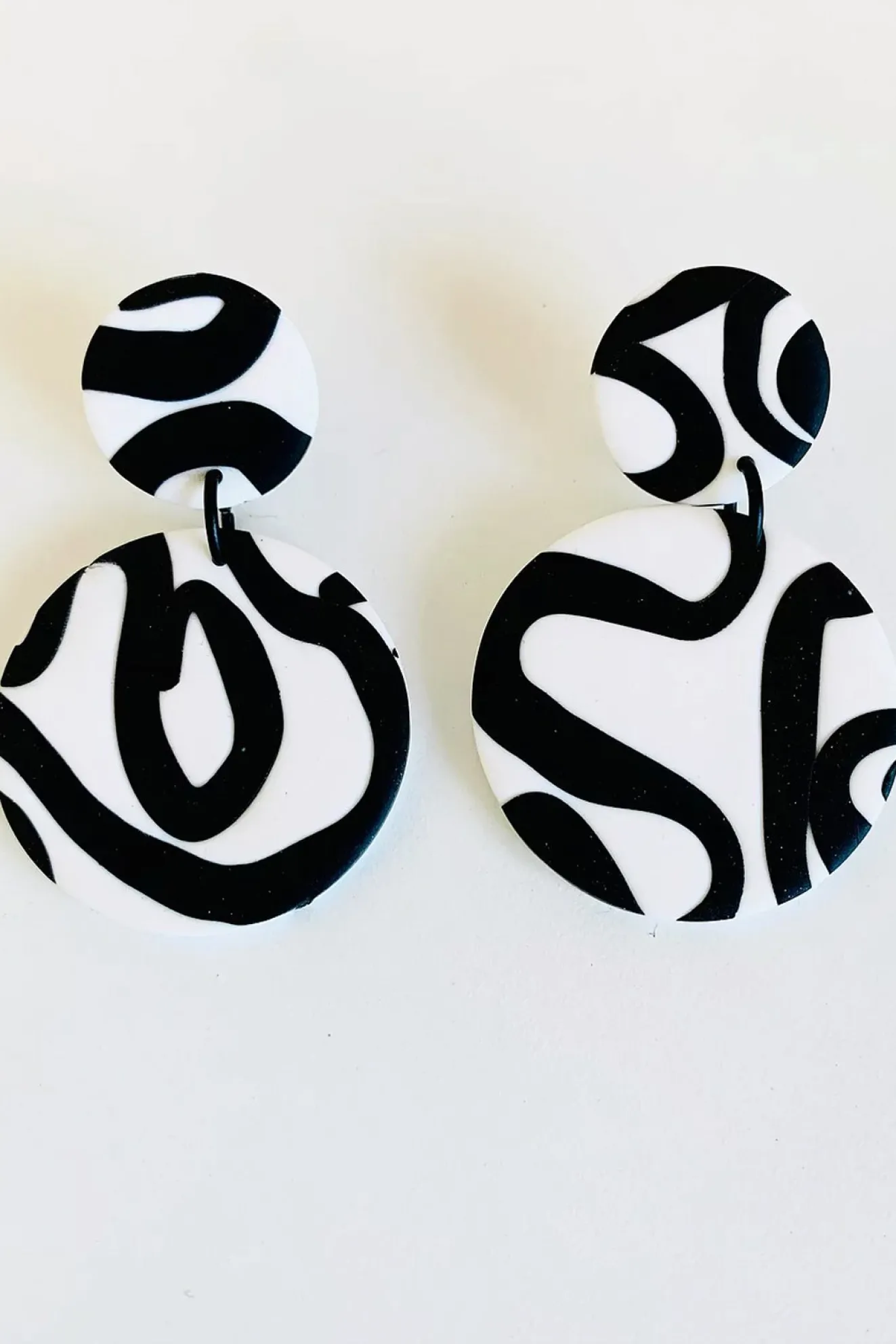 Octopussy Large White Earrings