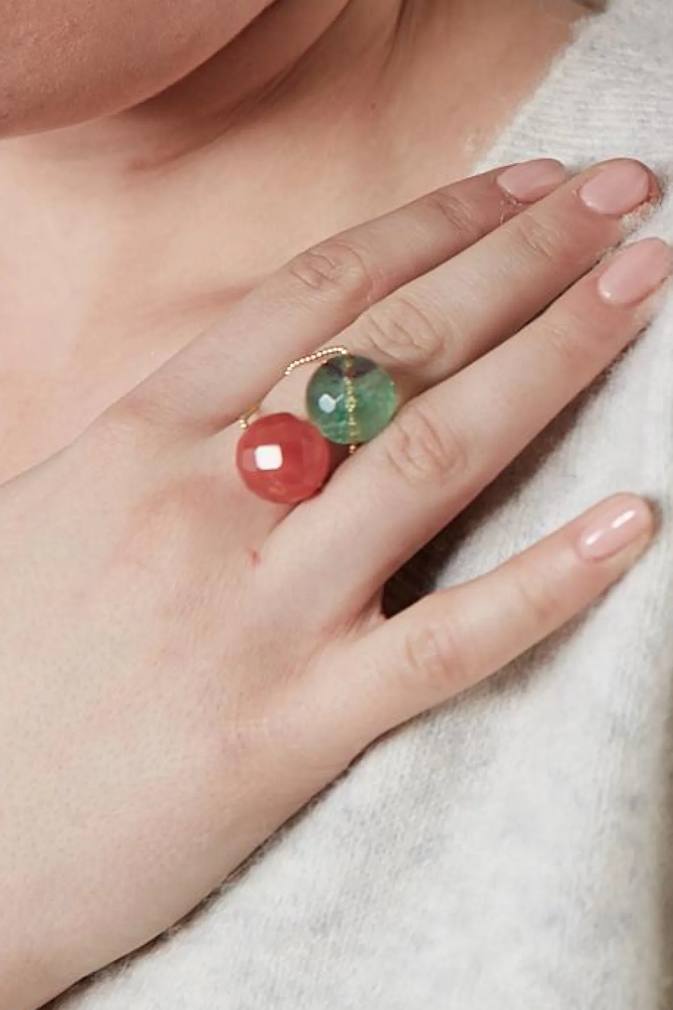 Gembud Semi Precious Stone 9Kt Gold Ring (13 Stones Available)