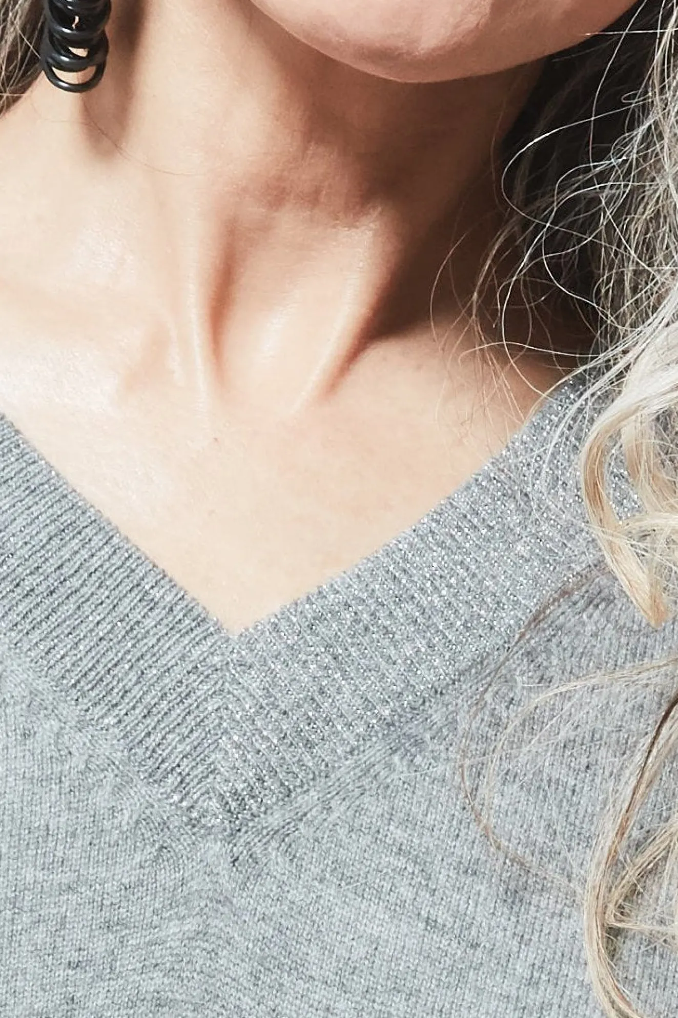 Jacynth London Mercury Lurex Cashmere Jumper