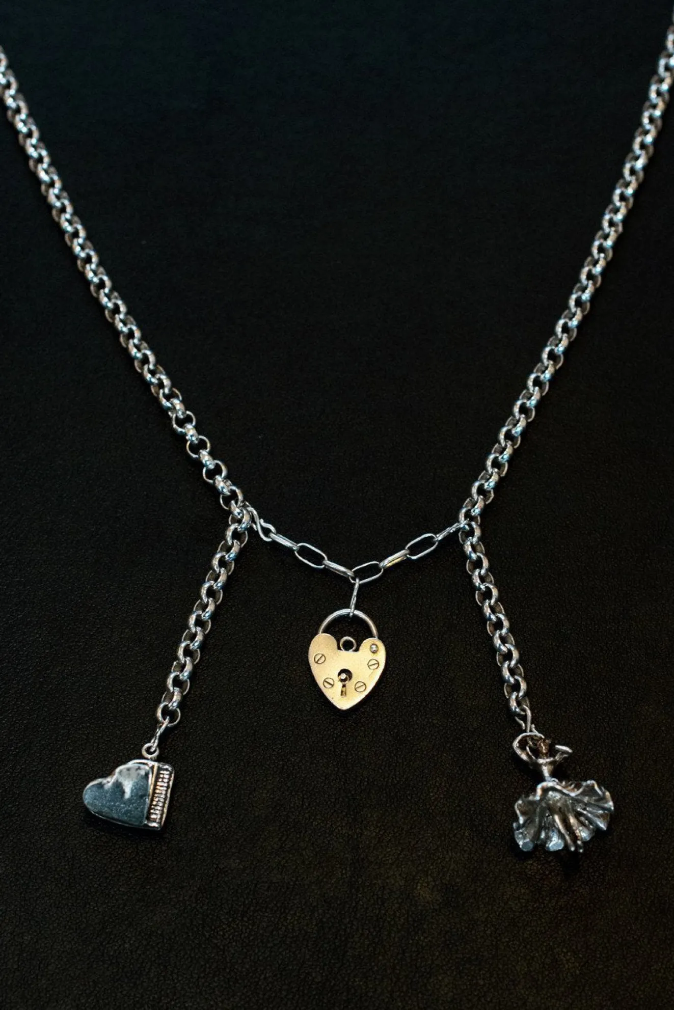 Music, Love And Dancing Sterling Silver One-Of-A-Kind Necklace