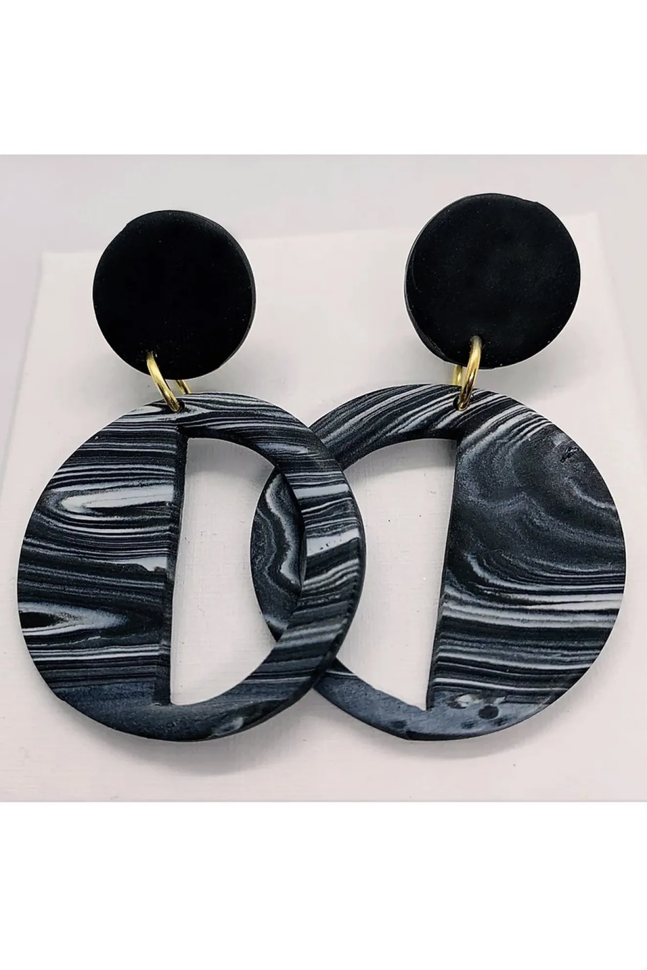 Embers Smoke Haze Deco Earrings