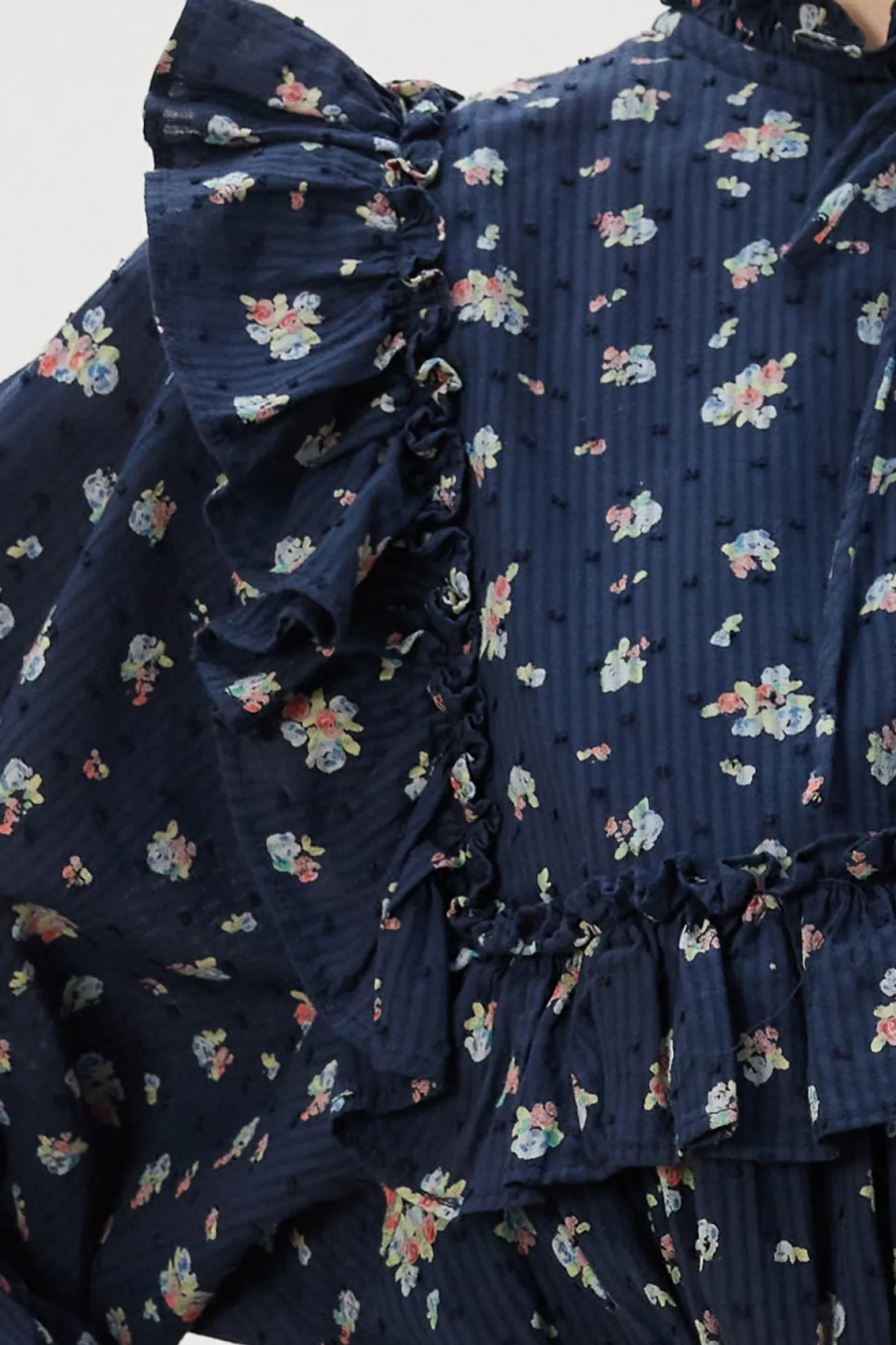 Stella Nova Barbara Dark Flowers Midi Dress